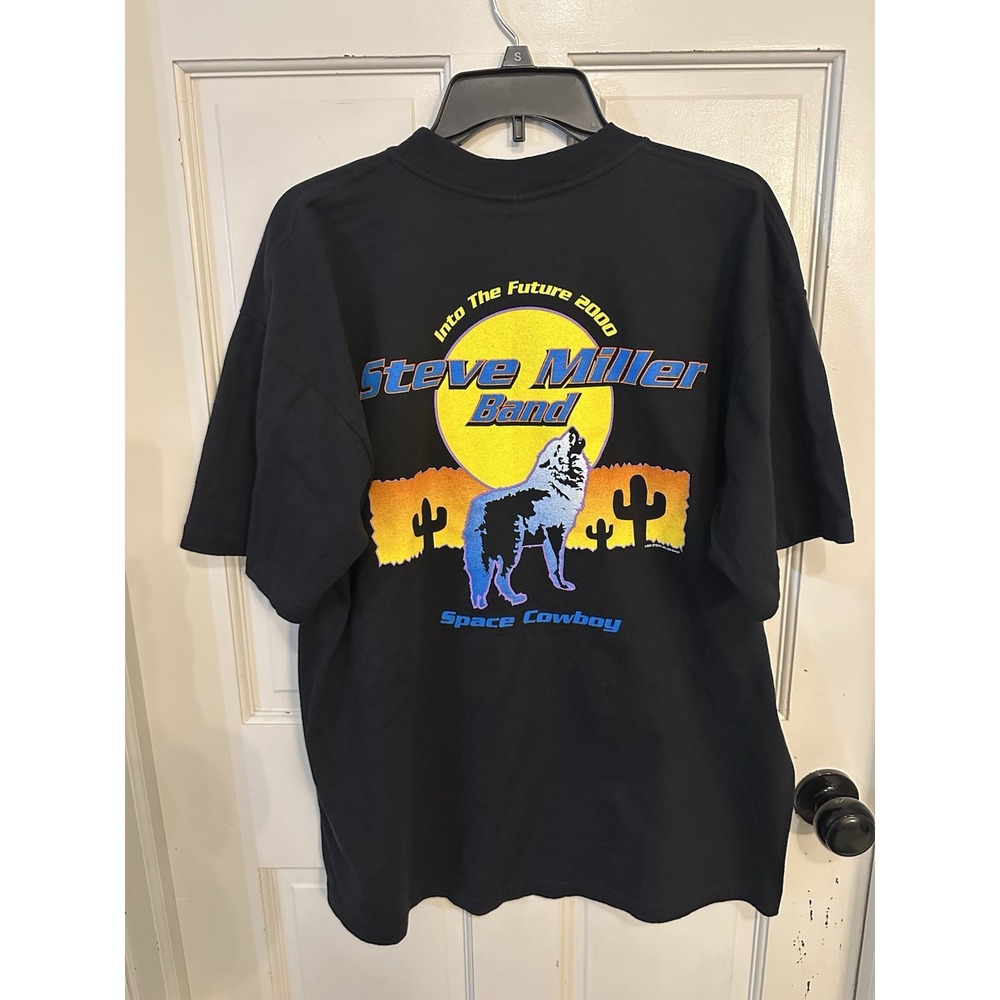 Winterland Vintage Steve Miller‎ Band Into The Future 2000 Space Cowboy XL Black